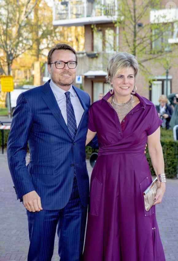 Le prince Constantijn et la princesse Laurentien des Pays-Bas à Amersfoort le 15 avril 2019 pour le concert du Jour du Roi (27 avril).