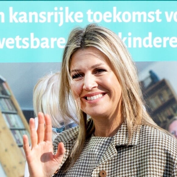 La reine Maxima des Pays-Bas arrive au congrès MeeleefGezin à Doorn le 16 avril 2019.