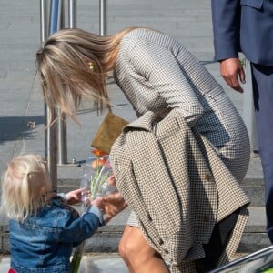 La reine Maxima des Pays-Bas arrive au congrès MeeleefGezin à Doorn le 16 avril 2019.