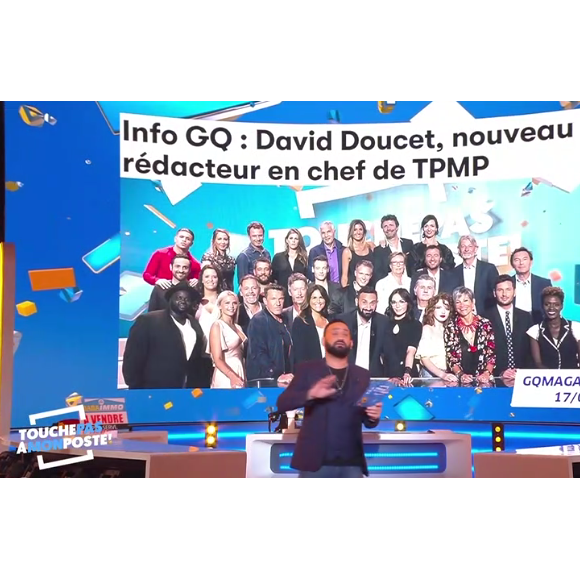 Cyril Hanouna s'exprime sur les rumeurs de recrutement de David D. dans l'équipe de "Touche pas à mon poste". Emission du 17 avril 2019 diffusée sur C8.