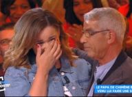 Chimène Badi tremblante et les larmes aux yeux : son papa lui fait une surprise