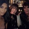 Kim Kardashian, sa grand-mère Mary Jo et sa mère Kris Jenner - Soirée d'anniversaire de Kourtney Kardashian (40 ans). Los Angeles, le 18 avril 2019.