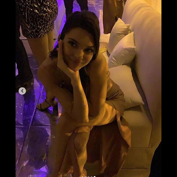 Kendall Jenner - Soirée d'anniversaire de Kourtney Kardashian (40 ans). Los Angeles, le 18 avril 2019.