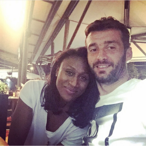 Siraba Dembélé, capitaine de l'équipe de France de handball, et Igor Pavlovic, photo Instagram 17 juin 2015. Le couple, marié en juillet 2018, attend son premier enfant pour la fin de l'année 2019.
