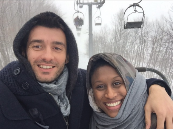Siraba Dembélé, capitaine de l'équipe de France de handball, et Igor Pavlovic, photo Instagram janvier 2015 au Monténégro. Le couple, marié en juillet 2018, attend son premier enfant pour la fin de l'année 2019.