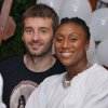Siraba Dembélé, capitaine de l'équipe de France de handball, et Igor Pavlovic, photo Instagram, juin 2016, lors d'une soirée en Macédoine. Le couple, marié en juillet 2018, attend son premier enfant pour la fin de l'année 2019.