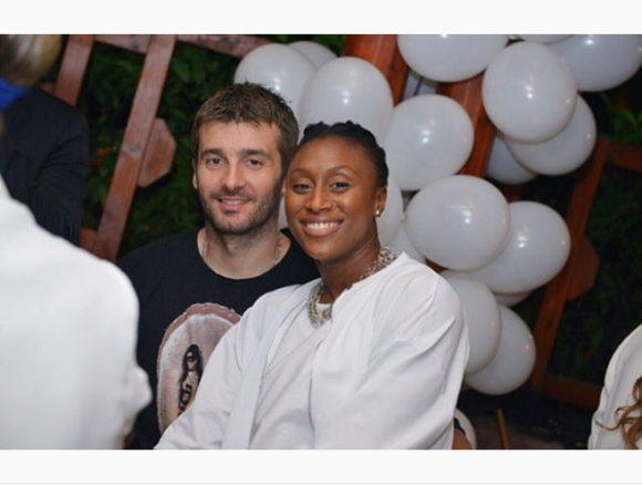 Siraba Dembélé, capitaine de l'équipe de France de handball, et Igor Pavlovic, photo Instagram, juin 2016, lors d'une soirée en Macédoine. Le couple, marié en juillet 2018, attend son premier enfant pour la fin de l'année 2019.