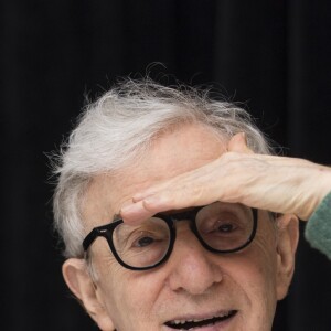 Woody Allen - Conférence de presse avec les acteurs du film "Wonder Wheel" à New York. Le 14 octobre 2017.