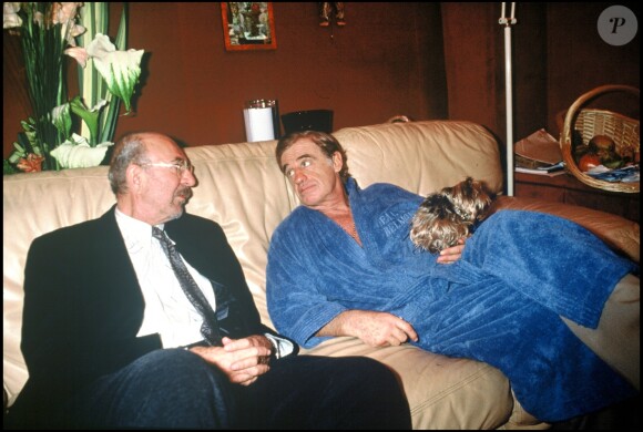 Jean-Pierre Marielle et Jean-Paul Belmondo le 17 septembre 1993. 