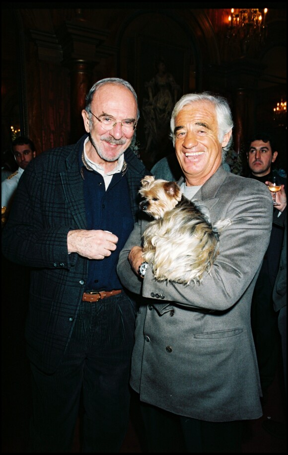 Jean-Pierre Marielle et Jean-Paul Belmondo le 10 avril 1998.  