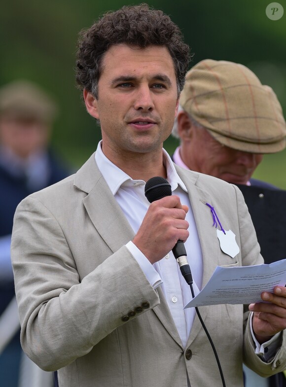 Thomas Van Straubenzee, ami du prince William et parrain de la princesse Charlotte de Cambridge, lors d'un match de polo caritatif disputé par le duc de Cambridge à Cirencester Park au profit de l'association Henry van Straubenzee Memorial Fund le 25 mai 2018.