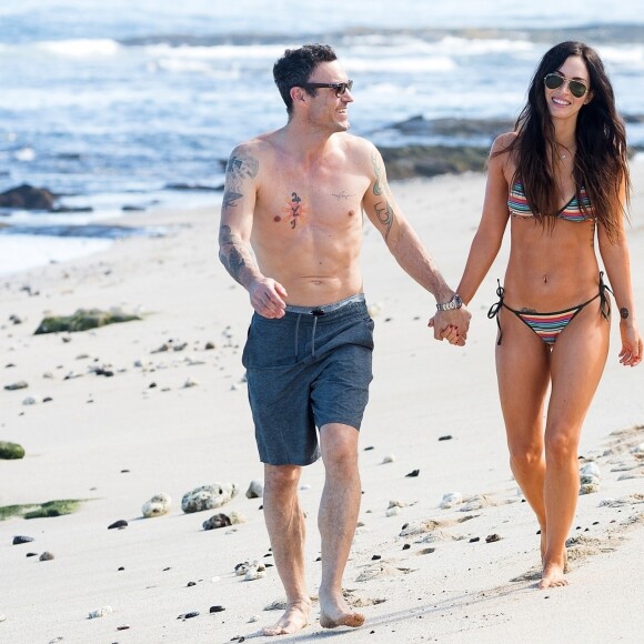 Exclusif - Megan Fox et Brian Austin Green en vacances sur l'île de Kailua-Kona à Hawaï le 28 mars 2018.