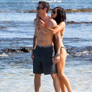 Exclusif - Megan Fox et Brian Austin Green en vacances sur l'île de Kailua-Kona à Hawaï le 28 mars 2018.