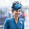 Kate Catherine Middleton, duchesse de Cambridge - La famille royale d'Angleterre en l'abbaye de Westminster à Londres pour le service commémoratif de l'ANZAC Day. Le 25 avril 2019