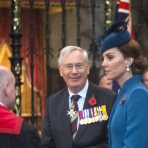 Le prince Harry, duc de Sussexet Catherine (Kate) Middleton, duchesse de Cambridge - La famille royale d'Angleterre en l'abbaye de Westminster à Londres pour le service commémoratif de l'Anzac Day. Londres, le 25 avril 2019.