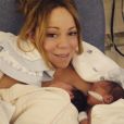 Mariah Carey, le jour de son accouchement et de la naissance de ses jumeaux, Moroccan et Monroe.