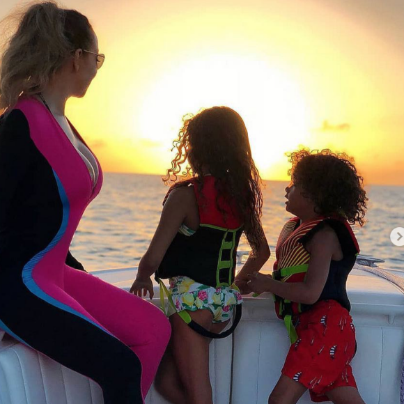 Moroccan et Monroe, les jumeaux de Mariah Carey et Nick Cannon, ont fêté leurs 8 ans. Avril 2019.