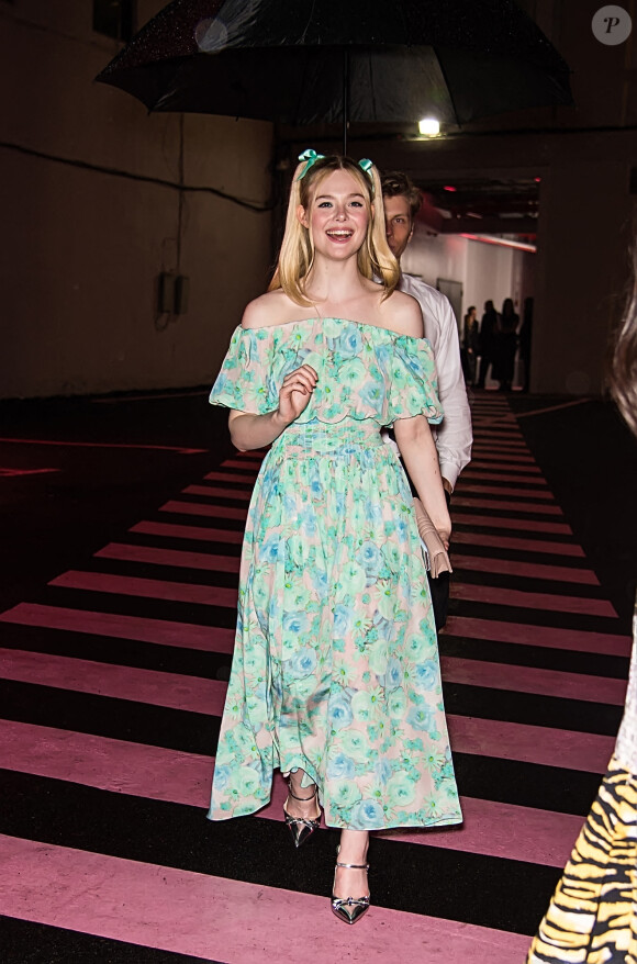 Elle Fanning au défilé de la collection croisiere de Prada à New York le 2 mai 2019.