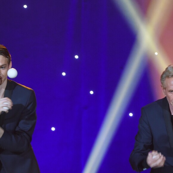 Exclusif - Kris et Harrison Kremo Kris et Harrison Kremo - Enregistrement de la 202ème et dernière émission "Le plus grand cabaret du monde" présentée par P.Sébastien et diffusée le samedi 4 mai sur France 2. Le 16 octobre 2018 © Giancarlo Gorassini / Bestimage