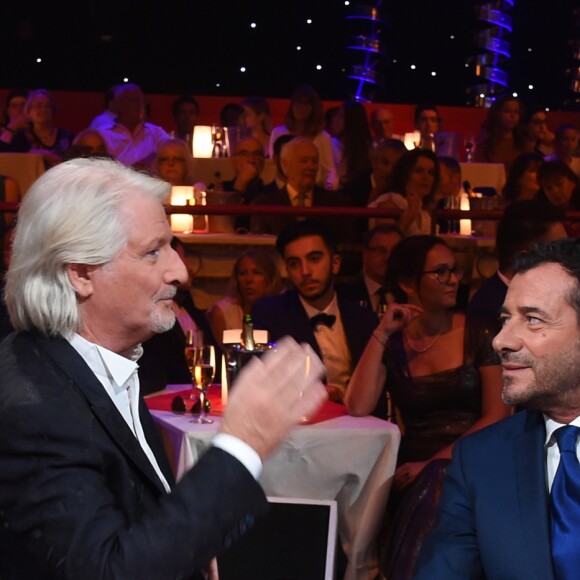 Exclusif - Patrick Sébastien et Bernard Montiel - Enregistrement de la 202ème et dernière émission "Le plus grand cabaret du monde" présentée par P.Sébastien et diffusée le samedi 4 mai sur France 2. Le 16 octobre 2018 © Giancarlo Gorassini / Bestimage