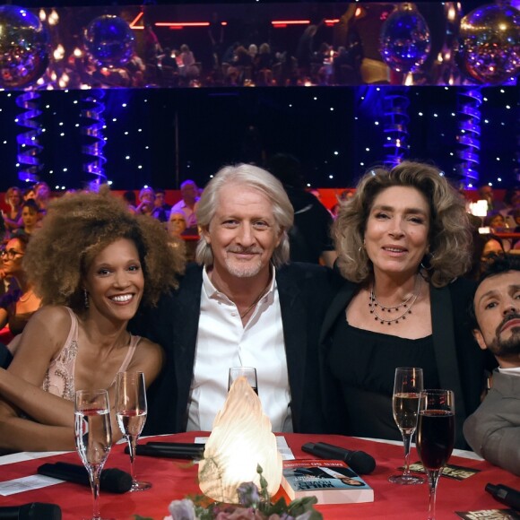 Exclusif - Bruno Guillon, Amanda Scott, Patrick Sébastien, Marie-Ange Nardi et Willy Rovelli - Enregistrement de la 202ème et dernière émission "Le plus grand cabaret du monde" présentée par P.Sébastien et diffusée le samedi 4 mai sur France 2. Le 16 octobre 2018 © Giancarlo Gorassini / Bestimage