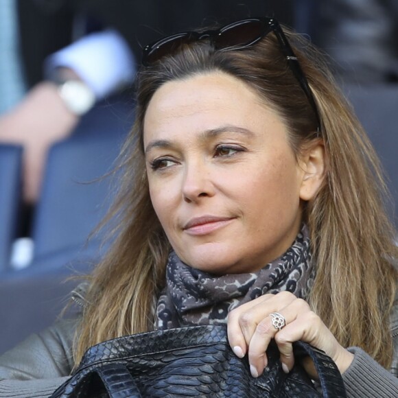 Sandrine Quétier - People au match de Ligue 1 entre le Psg contre l'OGC Nice au Parc des Princes à Paris le 4 mai 2019.