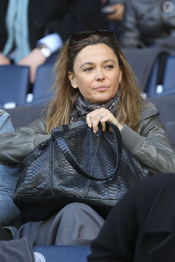 Sandrine Quétier - People au match de Ligue 1 entre le Psg contre l'OGC Nice au Parc des Princes à Paris le 4 mai 2019.