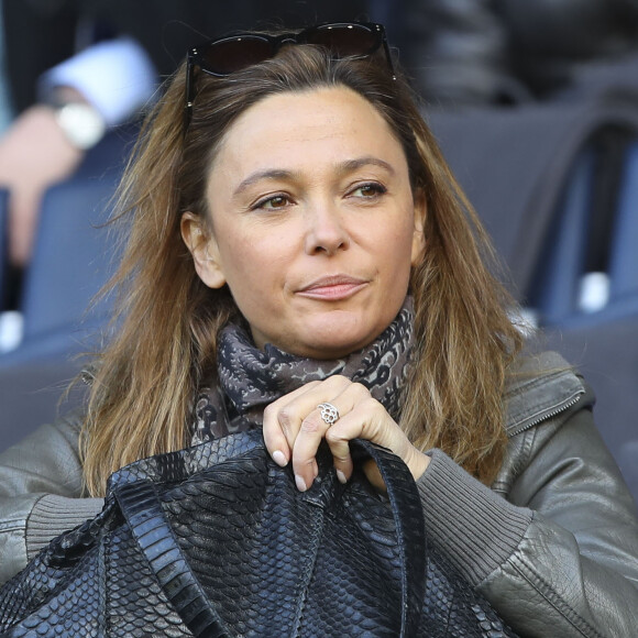 Sandrine Quétier - People au match de Ligue 1 entre le Psg contre l'OGC Nice au Parc des Princes à Paris le 4 mai 2019.