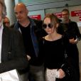 Lily-Rose Depp arrive à l'aéroport de Nice pour se rendre au 69ème festival international du film de Cannes à Nice le 12 mai 2016