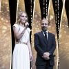 Asghar Farhadi et Lily-Rose Depp - Cérémonie d'ouverture du 70ème Festival International du Film de Cannes. Le 17 mai 2017 © Borde-Jacovides-Moreau / Bestimage