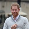 Le prince Harry, duc de Sussex, annonce à la presse le 6 mai 2019 à Windsor la naissance de son fils, son premier enfant avec Meghan Markle, venu au monde à 5h26 le même jour.