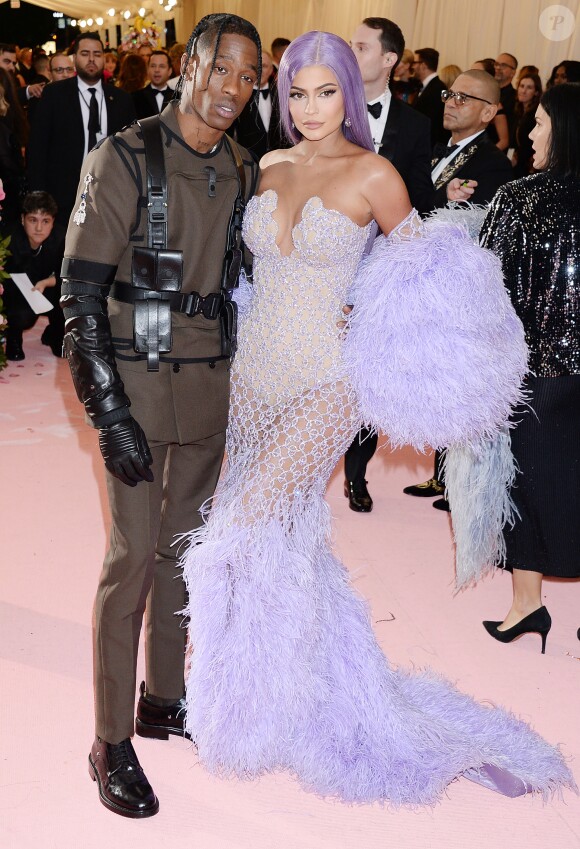 Kylie Jenner et son compagnon Travis Scott - Arrivées des people à la 71ème édition du MET Gala (Met Ball, Costume Institute Benefit) sur le thème "Camp: Notes on Fashion" au Metropolitan Museum of Art à New York, le 6 mai 2019