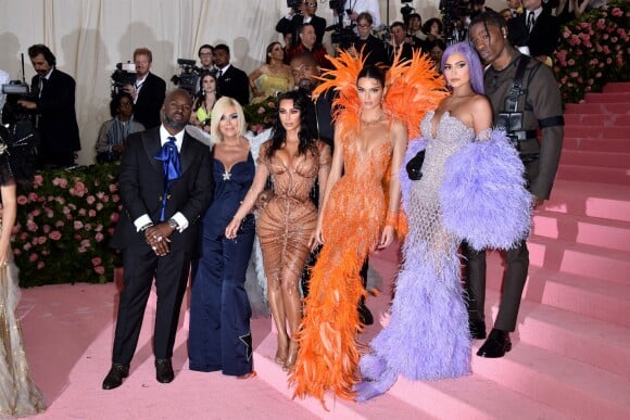 Corey Gamble, Kris Jenner, Kim Kardashian, Kanye West, Kendall Jenner, Kylie Jenner et Travis Scott - Arrivées des people à la 71ème édition du MET Gala (Met Ball, Costume Institute Benefit) sur le thème "Camp: Notes on Fashion" au Metropolitan Museum of Art à New York, le 6 mai 2019.