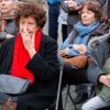Exclusif - Jeannie Patureaux, la mère de Maurane - Inauguration du square Maurane, un an après sa mort, à Schaerbeekprès de Bruxelles, Belgique, le 7 mai 2019. © Alain Rolland / Imagebuzz / Bestimage
