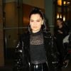 Exclusif - Jessie J dans les rues de New York, le 5 novembre 2018. Elle porte un ensemble en vinyle noir.