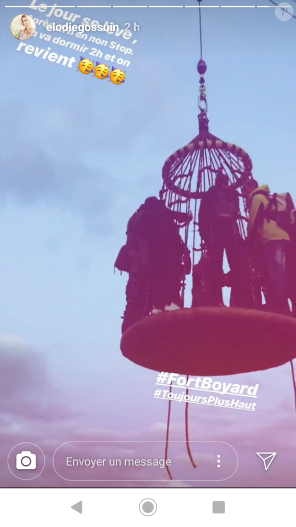 Tournage de "Fort Boyard" du vendredi 10 mai 2019 avec Elodie Gossuin, Bruno Guillon, Laurent Maistret, Camille Lacourt, Gérard Vives et Anna-Gaëlle Riccio