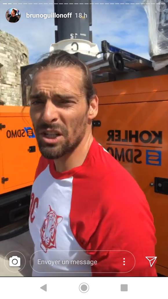 Tournage de "Fort Boyard" du vendredi 10 mai 2019 avec Elodie Gossuin, Bruno Guillon, Laurent Maistret, Camille Lacourt, Gérard Vives et Anna-Gaëlle Riccio