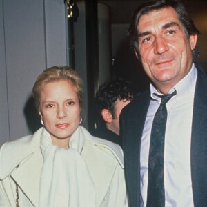 Sylvie Vartan et Jean-Claude Brisseau à la pièce "L'aide mémoire" le 6 novembre 1992.