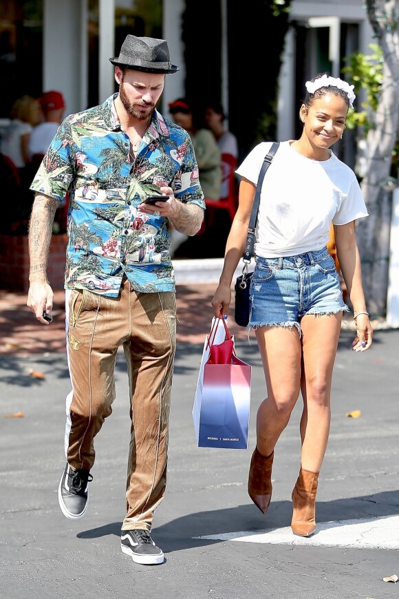 Christina Milian et son compagnon M. Pokora sont allés faire des courses chez Fred Segal à West Hollywood, le 11 mai 2019.
