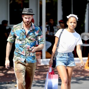 Christina Milian et son compagnon M. Pokora sont allés faire des courses chez Fred Segal à West Hollywood, le 11 mai 2019.