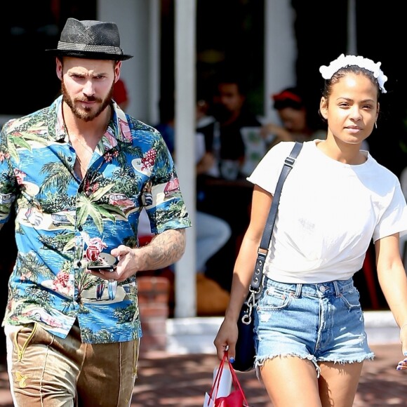 Christina Milian et son compagnon M. Pokora sont allés faire des courses chez Fred Segal à West Hollywood, le 11 mai 2019.