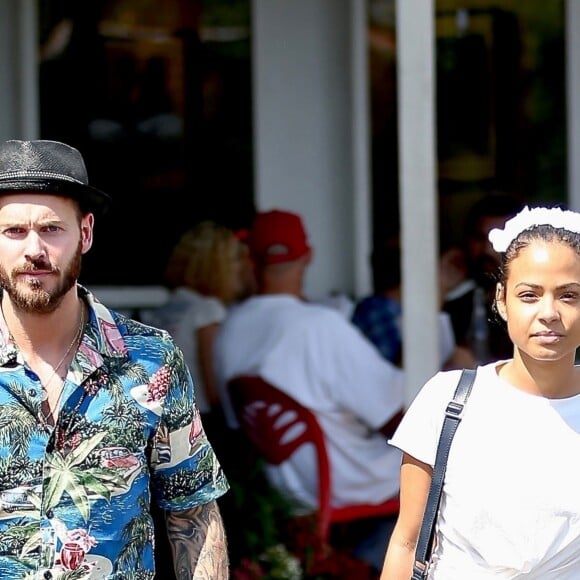 Christina Milian et son compagnon M. Pokora sont allés faire des courses chez Fred Segal à West Hollywood, le 11 mai 2019.