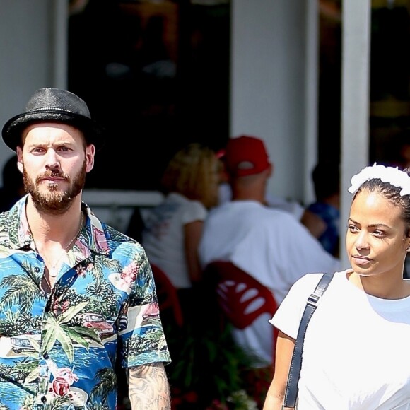 Christina Milian et son compagnon M. Pokora sont allés faire des courses chez Fred Segal à West Hollywood, le 11 mai 2019.