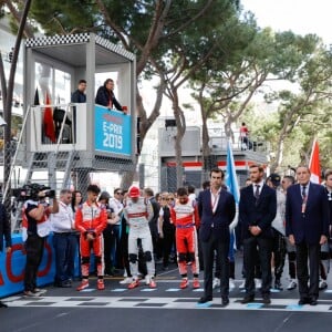 Le prince Albert II de Monaco, Michel Boeri, président de l'Automobile Club de Monaco, Alberto Longo- 3ème Monaco E-Prix, Monaco, le 11 mai 2019. © Claudia Albuquerque / Bestimage