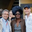 Jacky Ickx et sa femme Khadja Nin, Andre Lotterer - 3ème Monaco E-Prix, Monaco, le 11 mai 2019. © Claudia Albuquerque / Bestimage