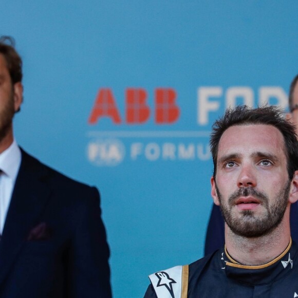 Le prince Albert II de Monaco, Jean-Eric Vergne, Pierre Casiraghi- 3ème Monaco E-Prix, Monaco, le 11 mai 2019. © Claudia Albuquerque / Bestimage