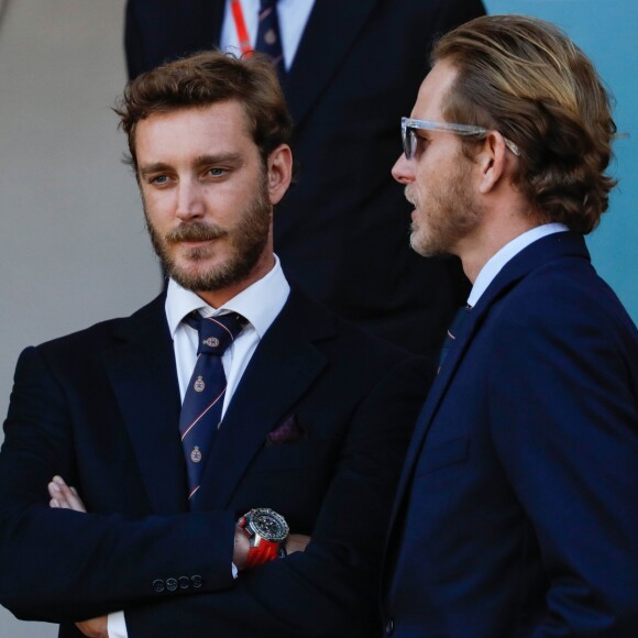 Pierre Casiraghi et son frère Andrea Casiraghi - 3ème Monaco E-Prix, Monaco, le 11 mai 2019. © Claudia Albuquerque / Bestimage