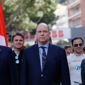 Le prince Albert II de Monaco, Jean Todt, Président de la FIA, Envoyé spécial du Secrétaire général de l'ONU pour la sécurité routière, Michel Boeri, président de l'Automobile Club de Monaco- 3ème Monaco E-Prix, Monaco, le 11 mai 2019. © Claudia Albuquerque / Bestimage