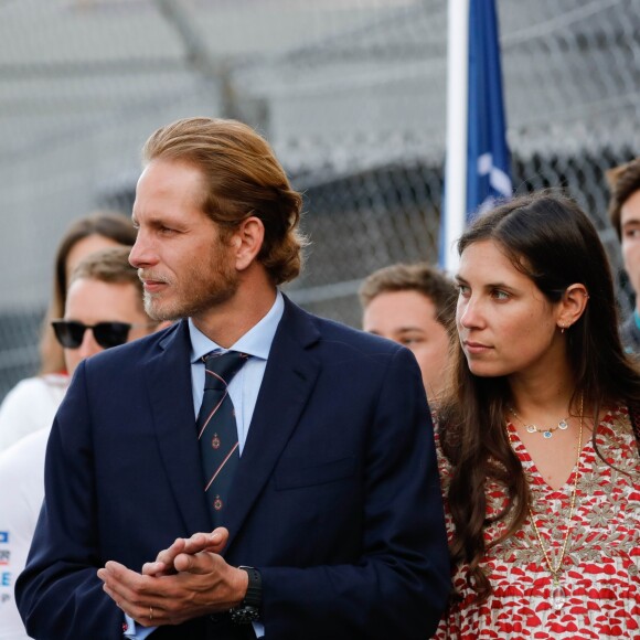 Andrea Casiraghi et sa femme Tatiana Santo Domingo - 3ème Monaco E-Prix, Monaco, le 11 mai 2019. © Claudia Albuquerque / Bestimage