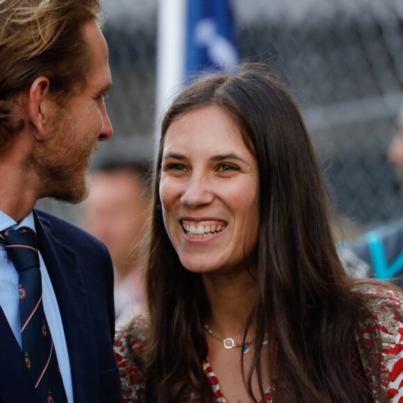 Andrea Casiraghi et sa femme Tatiana Santo Domingo - 3ème Monaco E-Prix, Monaco, le 11 mai 2019. © Claudia Albuquerque / Bestimage